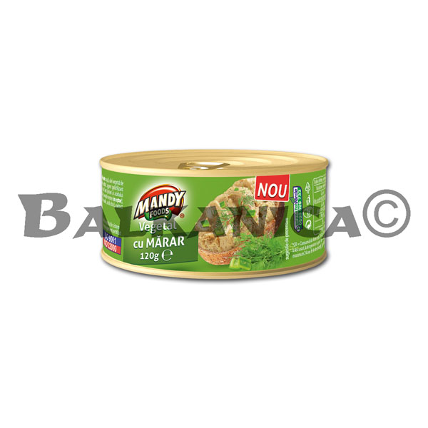 120 G PATE VEGETABLE DILL MANDY