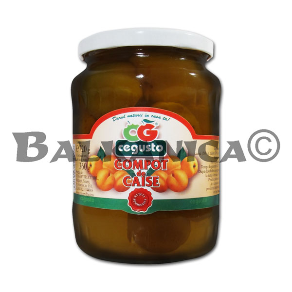 720 G COMPOTE D'ABRICOT CEGUSTO CONSERVFRUCT